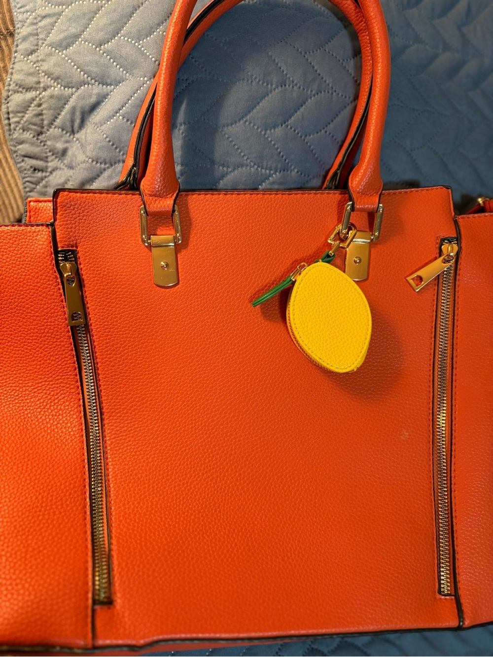 3pc.TOTE,FULLwallet&Sml B-pack,Gold hrdwre - BAG CHARMS NOT included, sold sep. - Picture 2 of 14